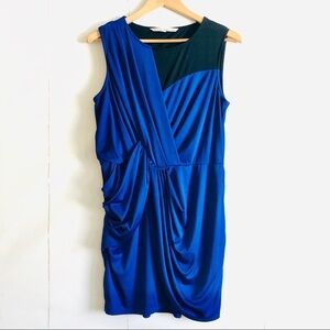 RACHEL Rachel Roy Blue Gathered Bodycon Dress